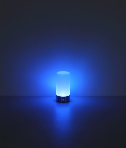Globo 21040RGB - Lampă de birou LED RGB, încărcabilă, 1,8W/5V, 1500 mAh, crom