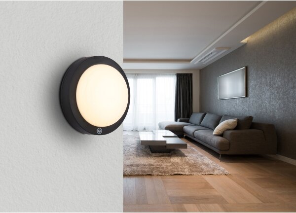 Aplică LED tactilă reîncărcabilă Globo 12379A LASSE 1,2W/3,7V d. 15 cm 1800 mAh