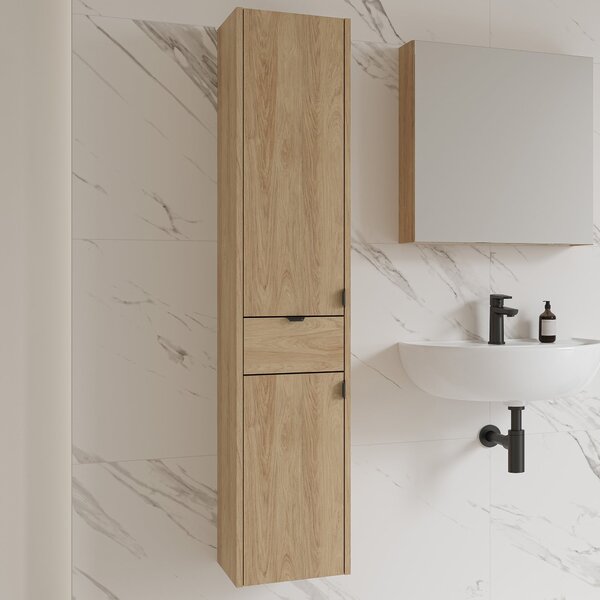 Cersanit Ovida dulap 30x30x150 cm laterala pe perete stejar S1058-012