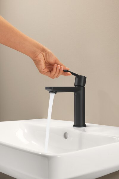 Grohe Lineare New baterie lavoar stativ cu termostat negru 231062431