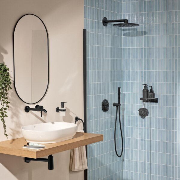 Grohe Essence New baterie lavoar ascuns negru 199672431