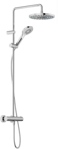 Kludi Dual Shower System set de duș perete cu termostat cu duș de ploaie crom 6906705-81