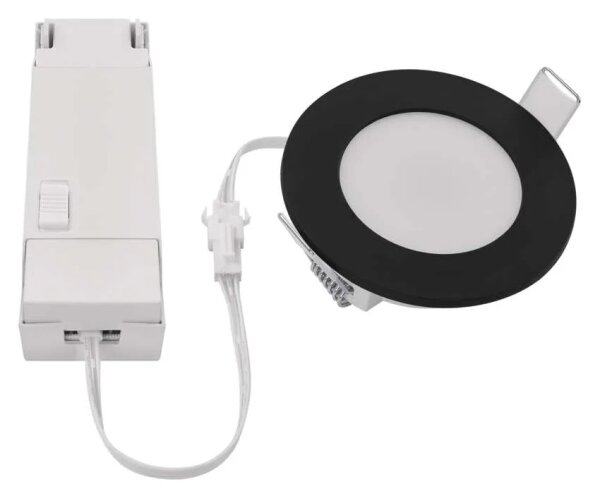 Corp de iluminat LED încastrat pentru baie LORI LED/4,5W/230V IP65 2700/4000K negru