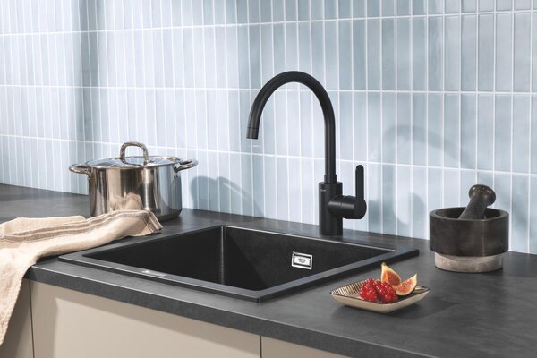 Grohe Get baterie bucătărie pe picior negru 314942431