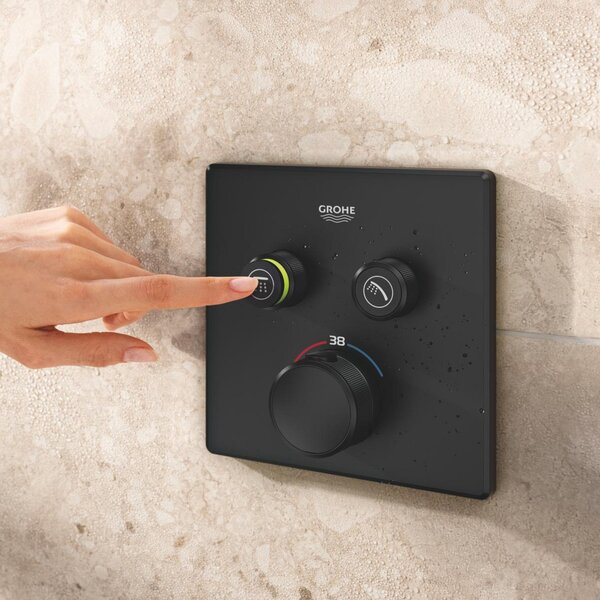 Grohe Grohtherm SmartControl baterie cadă-duș ascuns cu termostat negru 291242430