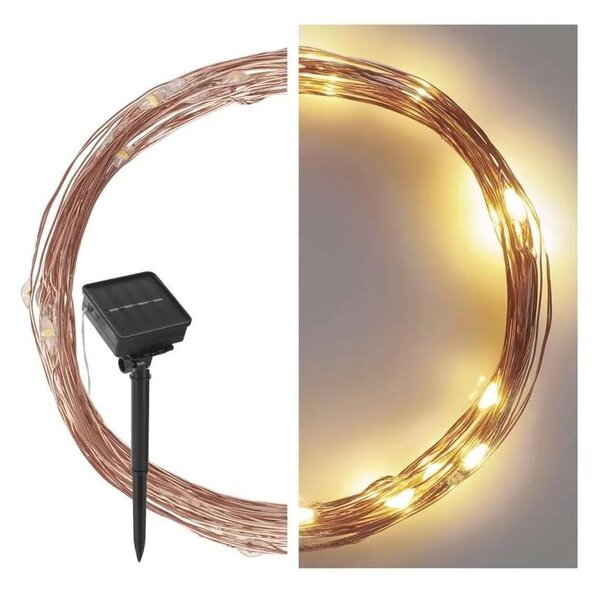 Instalație LED solară LED/2,4W/1,2V 1xAA 15 m IP44 3000K 600 mAh