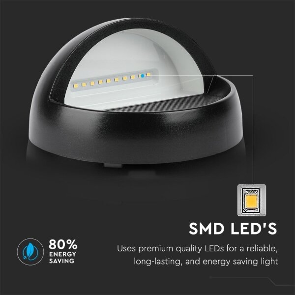 Aplică LED de exterior LED/3W/230V 4000K IP65 negru