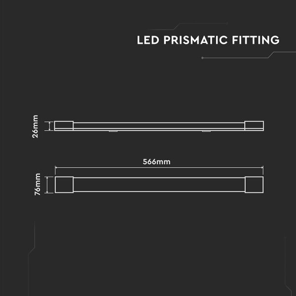 Corp de iluminat LED fluorescent LED/20W/230V 6500K 60 cm alb