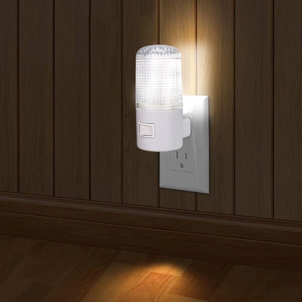 Lampa de veghe alimentare priza, LED, intrerupator, ABS