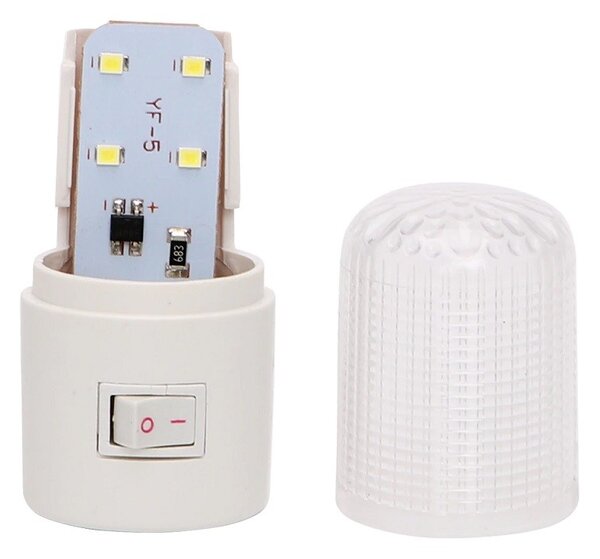 Lampa de veghe alimentare priza, LED, intrerupator, ABS