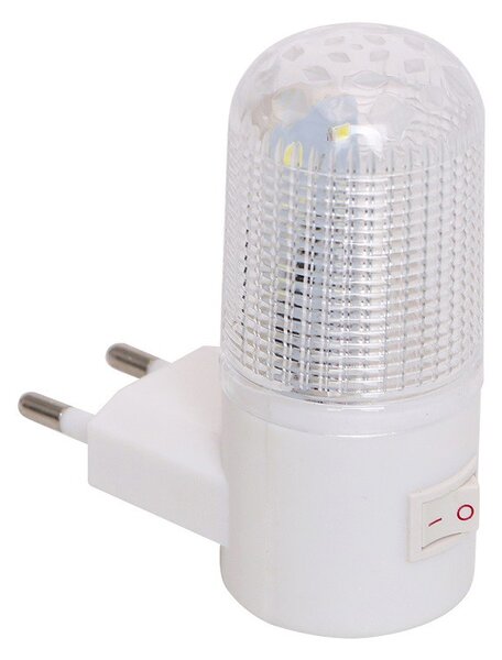 Lampa de veghe alimentare priza, LED, intrerupator, ABS