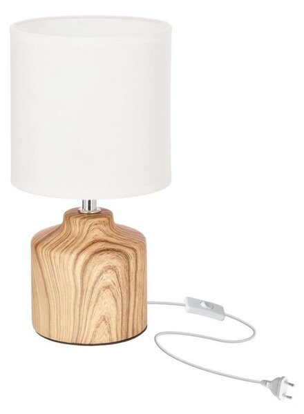Lampă de masă MINOS 1xE14/40W/230V maro/alb