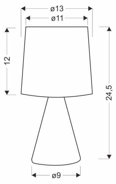 Lampă de masă SATTI 1xE14/40W/230V bej
