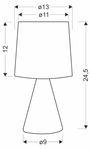 Lampă de masă SATTI, 1 x E14, 40 W, 230 V, verde