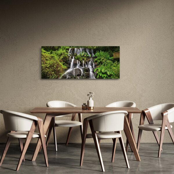Tablou - Cascadă tropicală (120x50 cm)