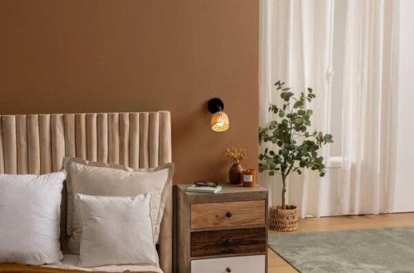 Atmosphera - Aplica spot de perete LIO 1xE14/25W/230V, bambus