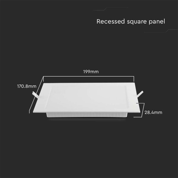Corp de iluminat LED încastrat LED/12W/230V 6500K