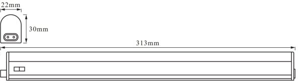 Osram - Corp de iluminat LED pentru montaj sub dulap BATTEN, 4W/230V, 30 cm