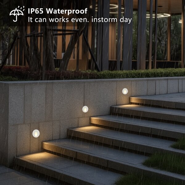 Brilagi - Corp LED încastrat pentru exterior STAIRDOT LED/2W/230V alb IP65 rotund