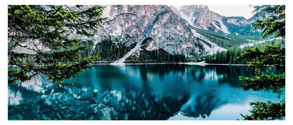 Tablou - Lac în Alpi (120x50 cm)