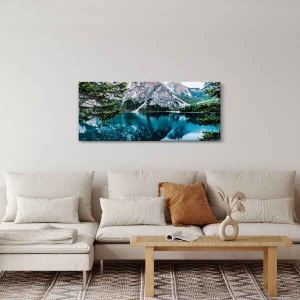 Tablou - Lac în Alpi (120x50 cm)