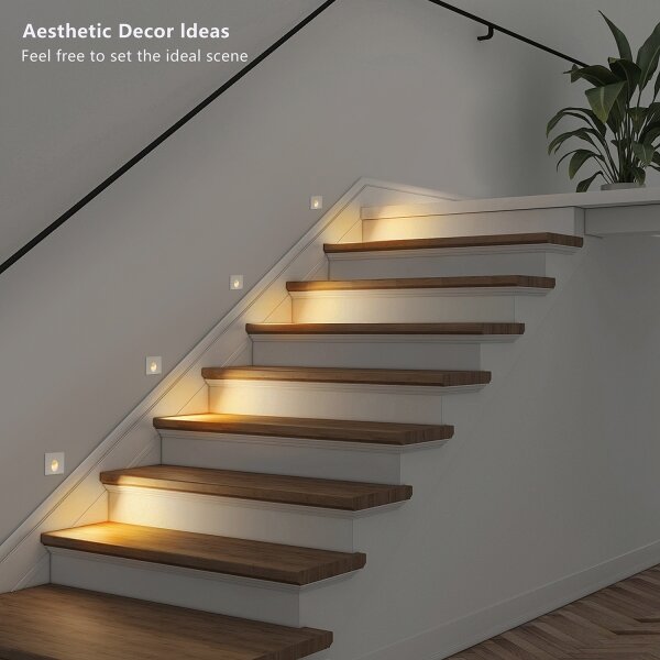 Brilagi - Corp de iluminat LED încorporat pentru exterior STAIRDOT LED/2W/230V, alb, IP65, pătrat