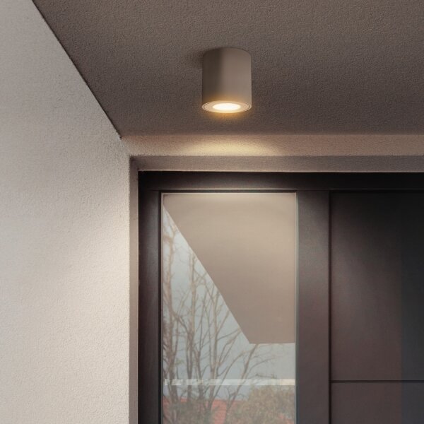 Brilagi - Corp de iluminat LED RGBW dimabil pentru baie MIA, 1x GU10, 4,8 W, 230 V, 84x80 mm, bej, IP54