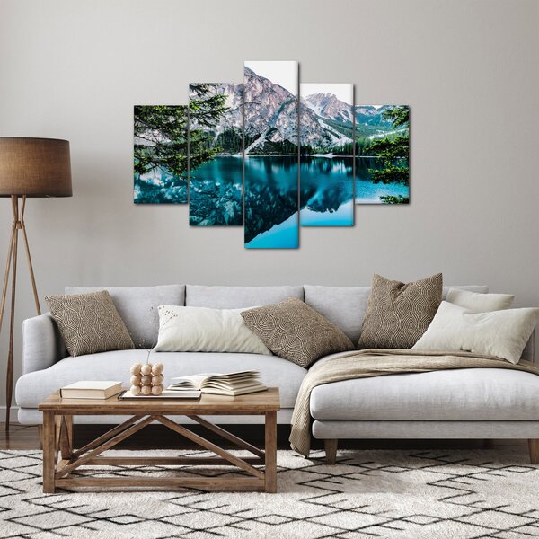 Tablou - Lac în Alpi (150x105 cm)