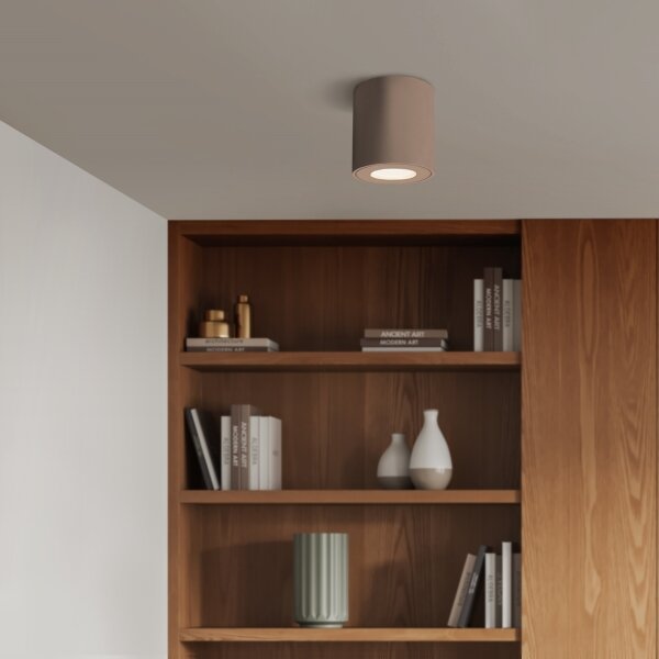 Brilagi - Corp de iluminat LED RGBW dimabil pentru baie MIA, 1x GU10, 4,8 W, 230 V, 84x80 mm, bej, IP54
