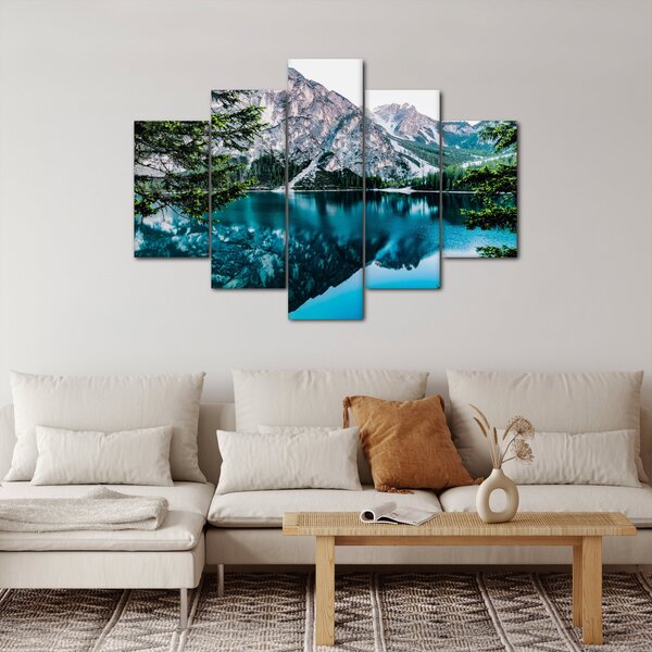 Tablou - Lac în Alpi (150x105 cm)