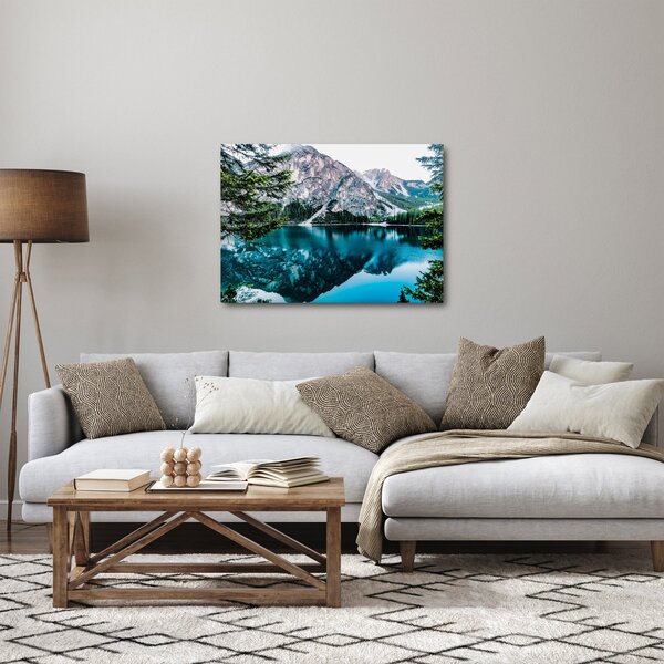 Tablou - Lac în Alpi (70x50 cm)