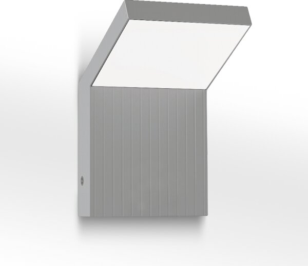Brilagi - Aplica exterioară de perete RIANO LED/8W/230V argintie IP65
