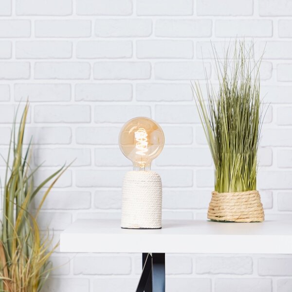 Brilliant - Lampă de masă CARDU 1xE27/40W/230V bej