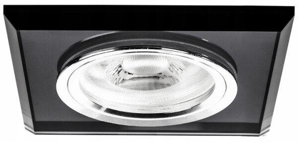Corp de iluminat încastrat 1xGU10/MR16/10W/230V 9x9 cm negru
