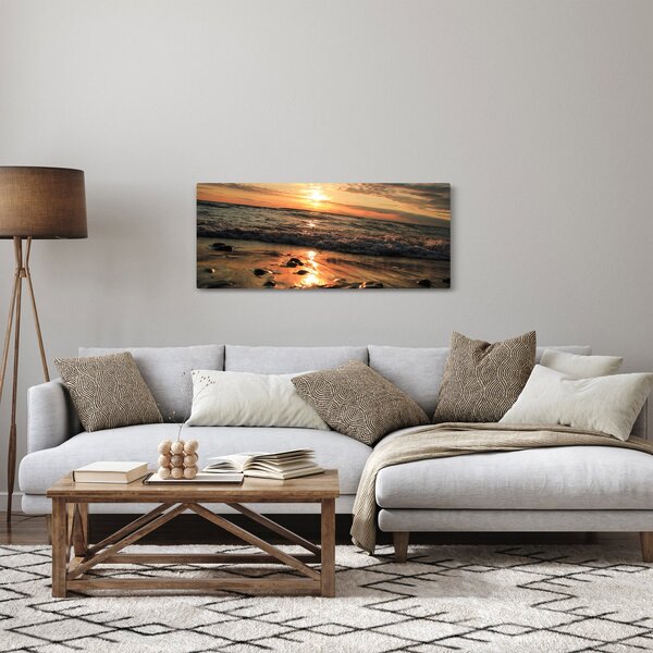 Tablou - Apus de soare, ocean (120x50 cm)