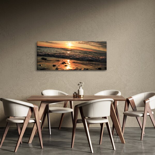 Tablou - Apus de soare, ocean (120x50 cm)