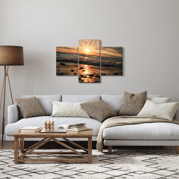 Tablou - Apus de soare, ocean (90x60 cm)