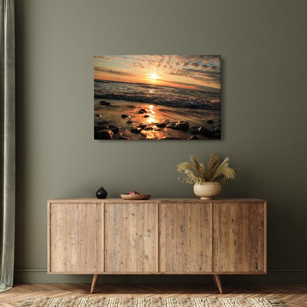 Tablou - Apus de soare, ocean (90x60 cm)