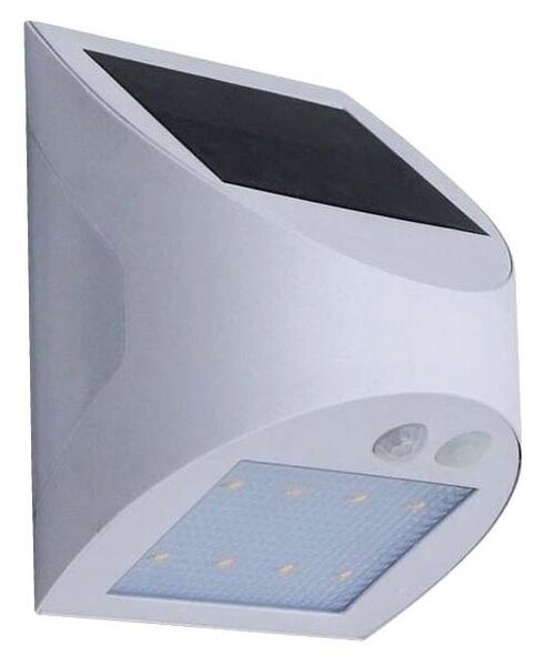Aplica solară de perete cu senzor, LED, 3W, 3,7V, 1200 mAh, IP54, alb