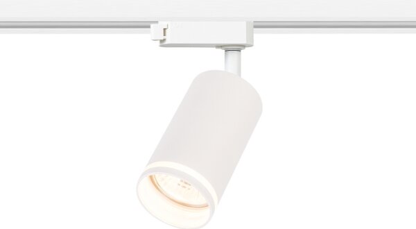 Spot pentru sistem de șină monofazat PIPE, 1x GU10, 10W, 230V, alb