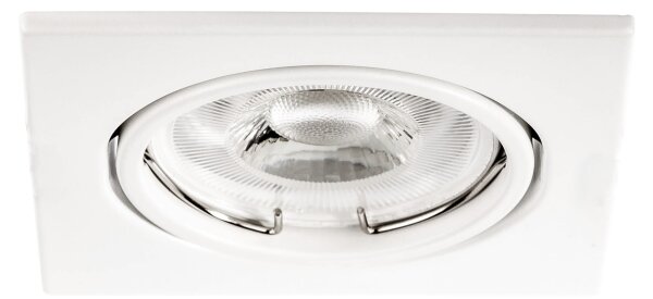 Spot încastrat 1xGU10/MR16/10W/230V, 9x9 cm, alb