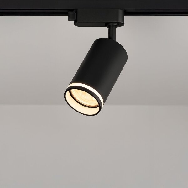 Spot pentru șină monofazată PIPE 1xGU10/10W/230V negru