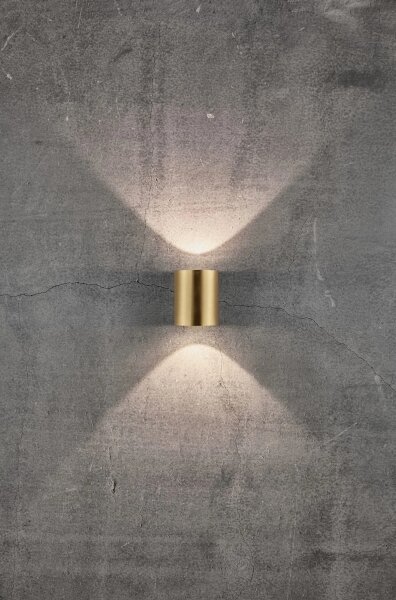 Nordlux - Aplica LED de exterior CANTO, 2xLED/5,5W/230V, IP44, auriu