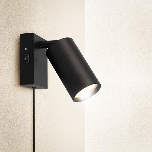Aplica de perete Solight WO3002-B CELE, 1x GU10/30 W/230 V, neagră