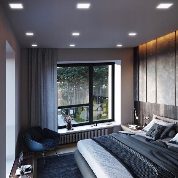 Solight WD147 - Plafonieră LED încastrată 6W/230V 3000/4000/6000K 12x12 cm albă