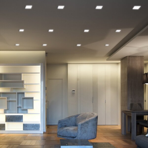 Solight WD147 - Plafonieră LED încastrată 6W/230V 3000/4000/6000K 12x12 cm albă