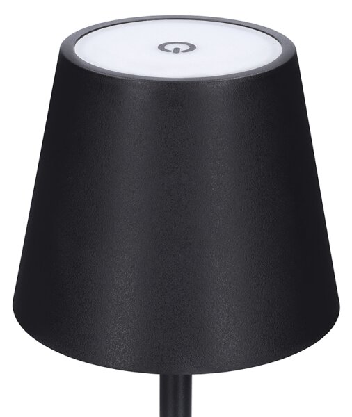 Solight WO69-B - Lampă LED de birou LUCCA, cu dimmer tactil, reîncărcabilă LED/3,7V 2000 mAh, neagră