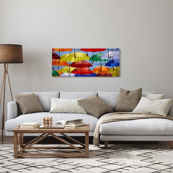 Tablou - Umbrele colorate (120x50 cm)