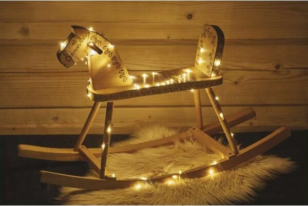 Ghirlandă LED pentru exterior, 40 LED / 9 m, IP44, alb cald