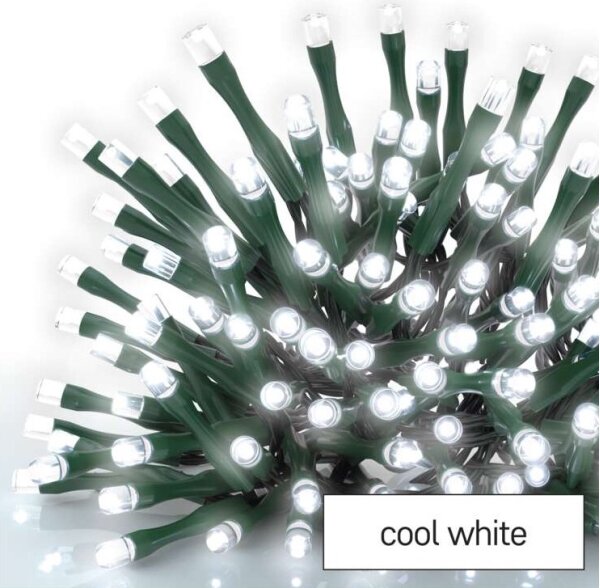 Ghirlandă LED pentru exterior, 600 LED, 8 moduri, 15 m, IP44, alb rece